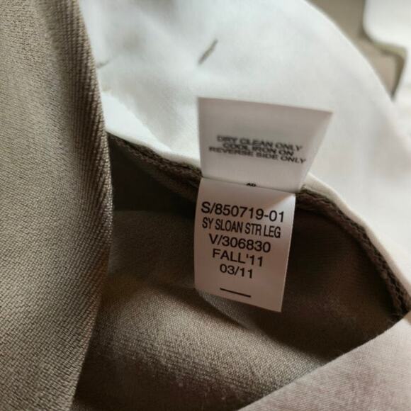 Banana Republic NWT Sloan Pants Women Size 10 Tan Deadstock Stretch Straight Leg - Picture 11 of 15